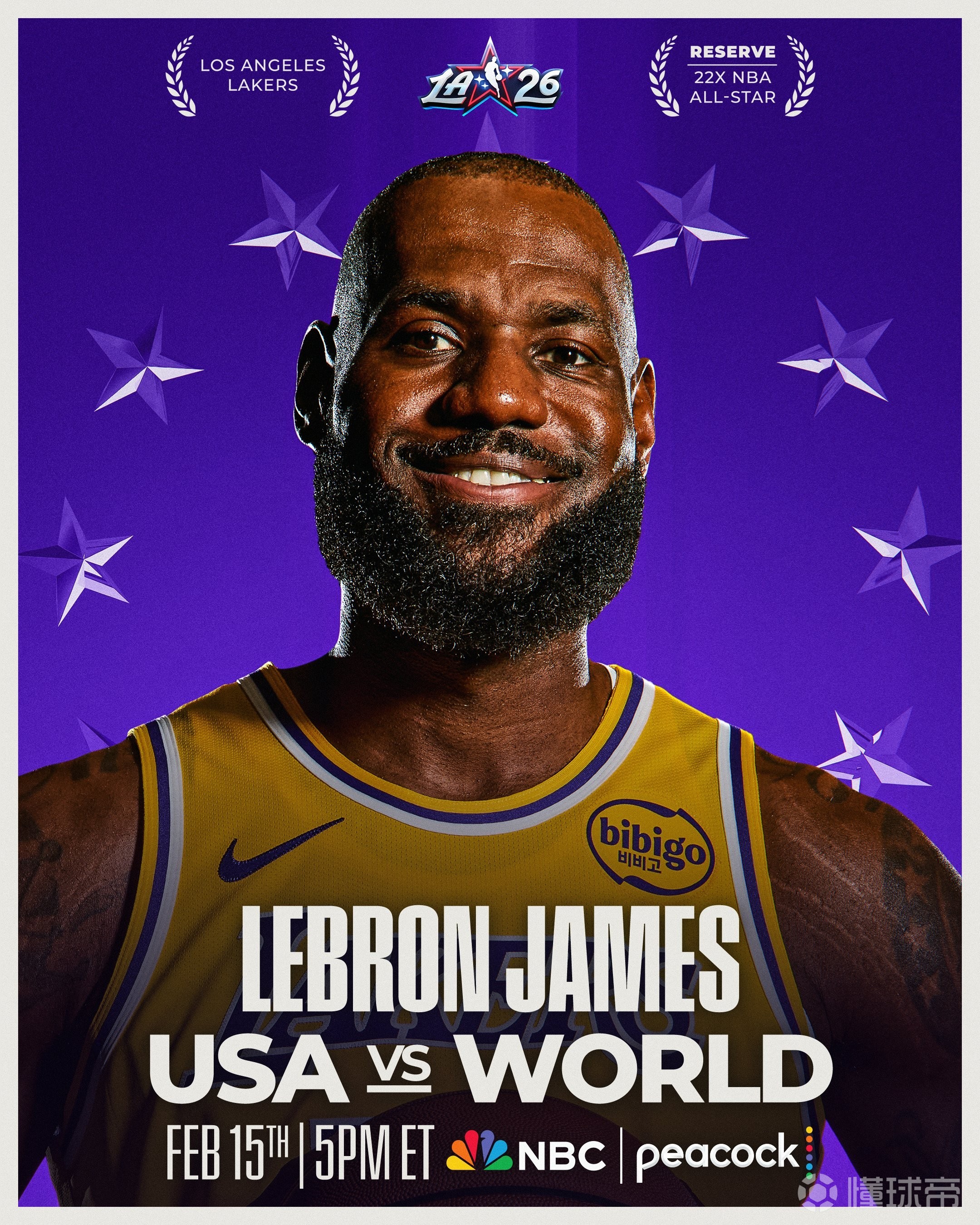 詹姆斯职业生涯首次以替补入选全明星，连续21年首发纪录终结