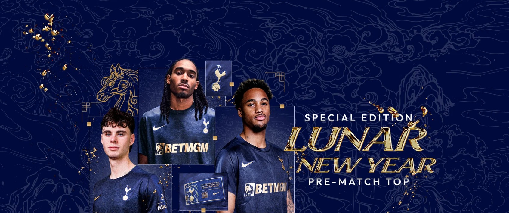 热刺发布马年热身球衣：含鬃毛图案，呼应骏马全力冲刺的动作